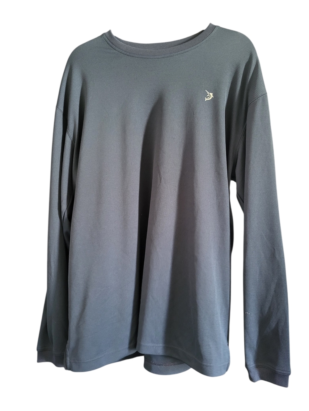 Reel Legends Long Sleeve Crew Neck Shirt Gray sz L